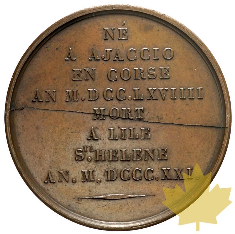FRANCE-1821-MEDAILLE-NAPOLEON BONAPARTE-TTB - 09_10-2013-90.JPG
