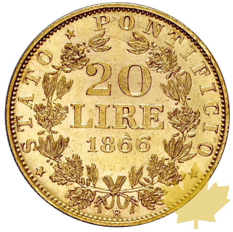 VATICAN-1866R-20 LIRE AN XXI-PIE IX-SUP-FDC - 12-agosto-2013-102.JPG