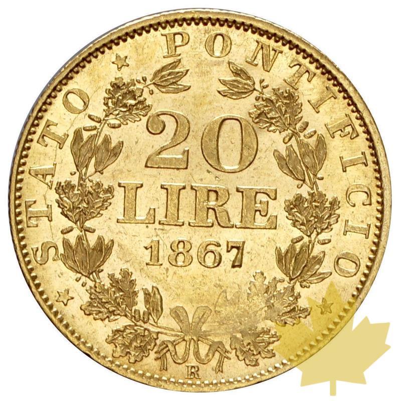 VATICAN-1867R-20 LIRE AN XXI-PIE IX-SUP-FDC - 12-agosto-2013-110.JPG