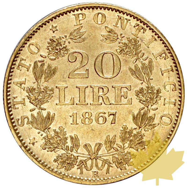 VATICAN-1867R-20 LIRE AN XXI-PIE IX-SUP - 12-agosto-2013-112.JPG