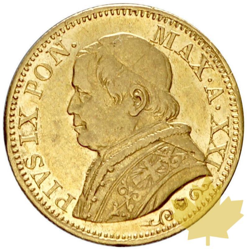 VATICAN-1866R-5 LIRE AN XXI-PIE IX-SUP - 12-agosto-2013-57.JPG