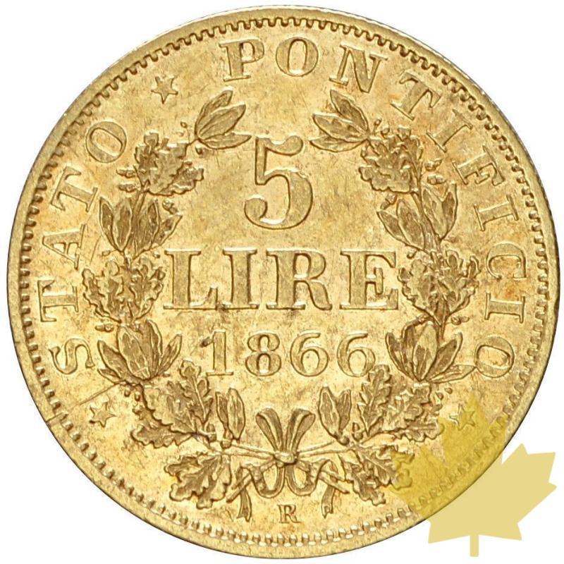 VATICAN-1866R-5 LIRE AN XXI-PIE IX-SUP - 12-agosto-2013-58.JPG