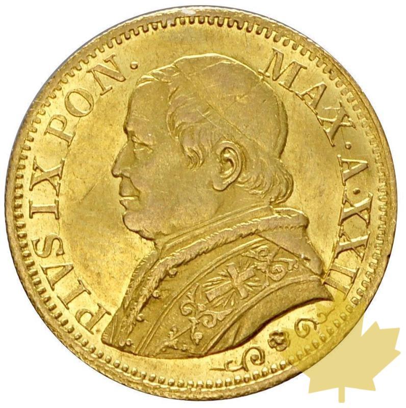 VATICAN-1867R-5 LIRE AN XXII-PIE IX-SUP-FDC - 12-agosto-2013-59.JPG