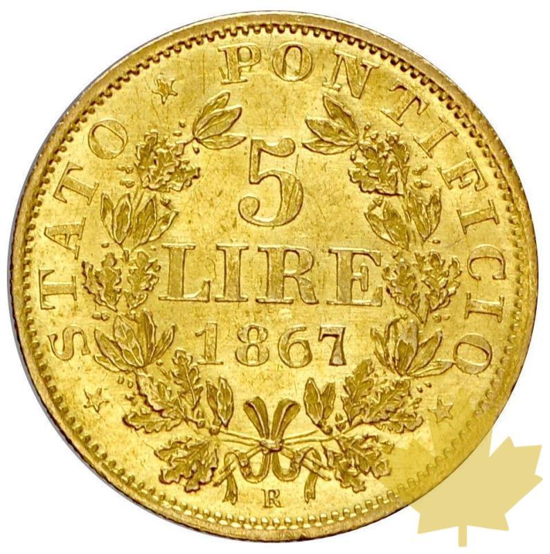 VATICAN-1867R-5 LIRE AN XXII-PIE IX-SUP-FDC - 12-agosto-2013-60.JPG