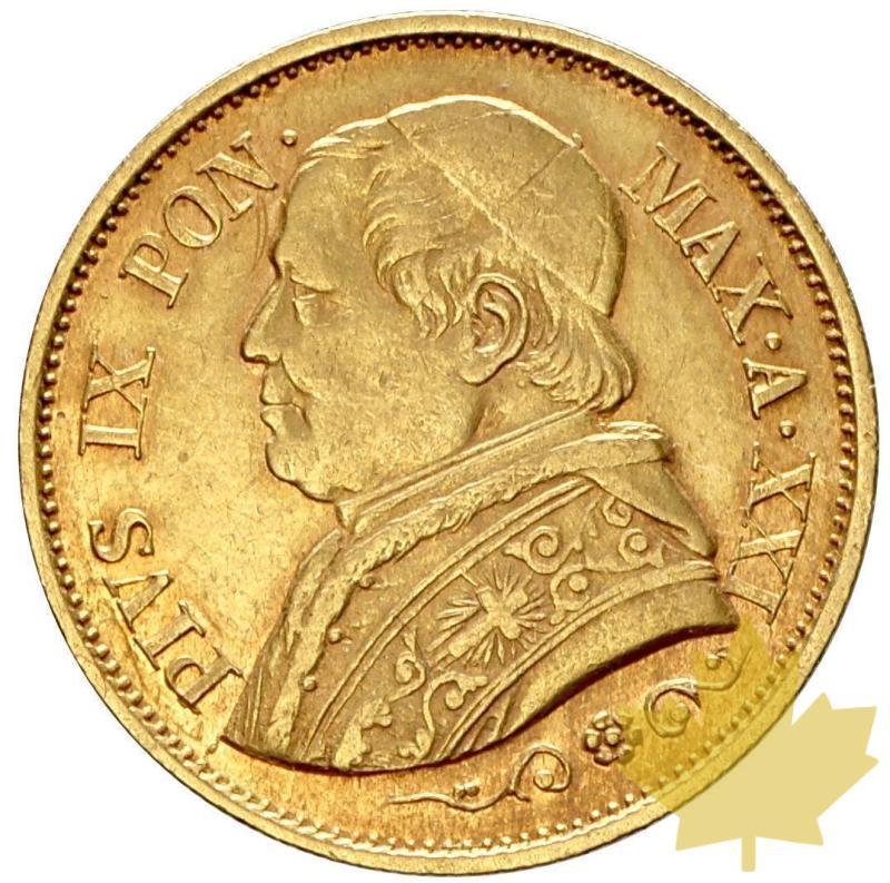 VATICAN-1867R-10 LIRE AN XXII-PIE IX-pr SUP - 12-agosto-2013-71.JPG