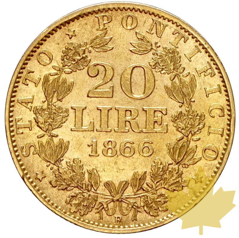 VATICAN-1866R-20 LIRE AN XX-PIE IX-SUP - 12-agosto-2013-94.JPG