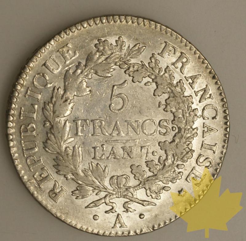 FRANCE-1798-5 Francs An 7A Union et Force  TTB/SUP - 1284221685-FR-5FRAN7ATTBSUP750B.jpg