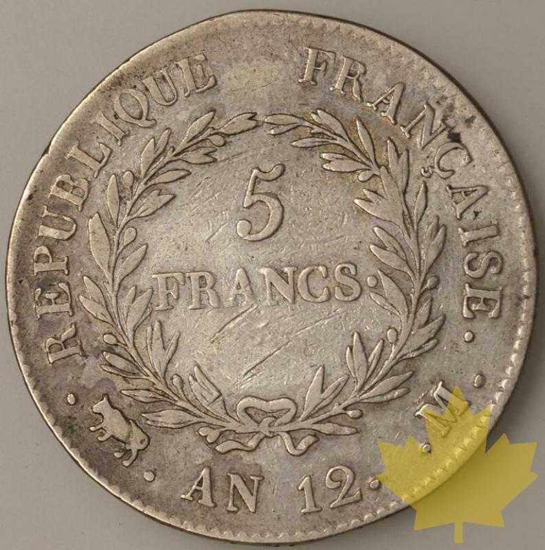 FRANCE-1803-5 Francs An 12M Premier Consul TB+ - 1284557915-FR-5FRAN12MTB150B.jpg