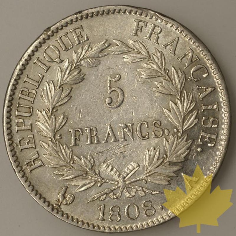 FRANCE-1808A-5 Francs tête laurée RÉPUBLIQUE SUP - 1284710989-FR-5FR1808ASUP780B.jpg