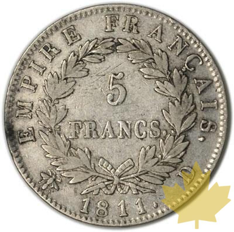 FRANCE-1811D-5 Francs tête laurée EMPIRE TB-TTB - 1285753231-FR-5FR1811DTBTTB100B.jpg