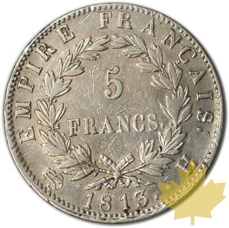 FRANCE-1813H-5 Francs tête laurée EMPIRE TBTTB - 1285764945-FR-5FR1813HTBTTB110B.jpg