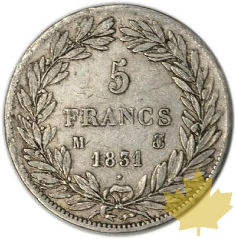FRANCE-1831M-5 Francs Louis-Philippe  G. 676  TB-TTB - 1286185101-FR-5FR1831MTBTTB35B.jpg