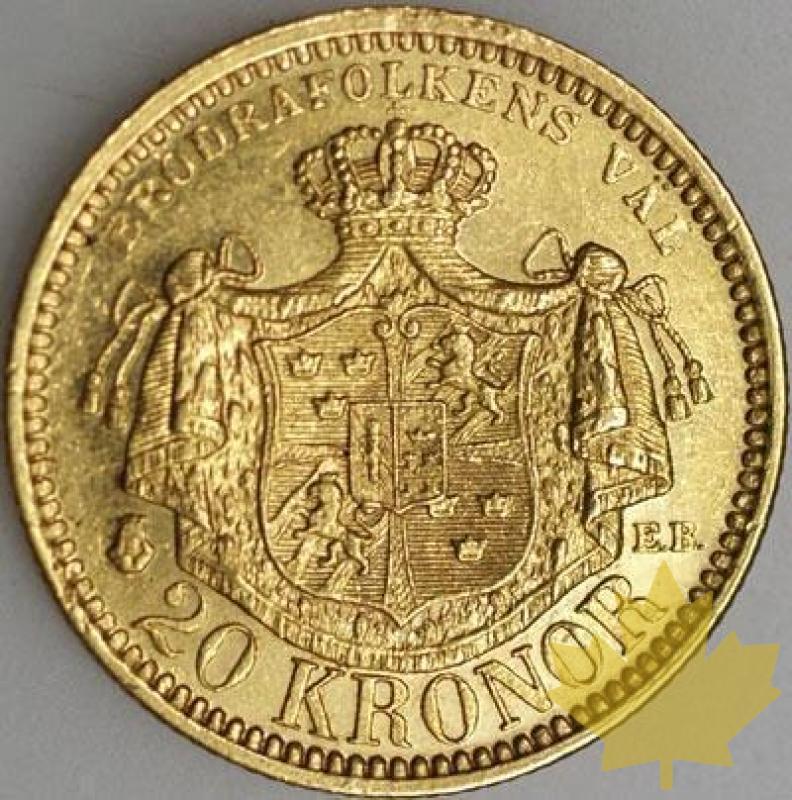 SUEDE-1877-20 Kronor  Fr. 93a  FDC - 1289576772-SUED_20KR1877FR93aSUPFDC-435B.jpg