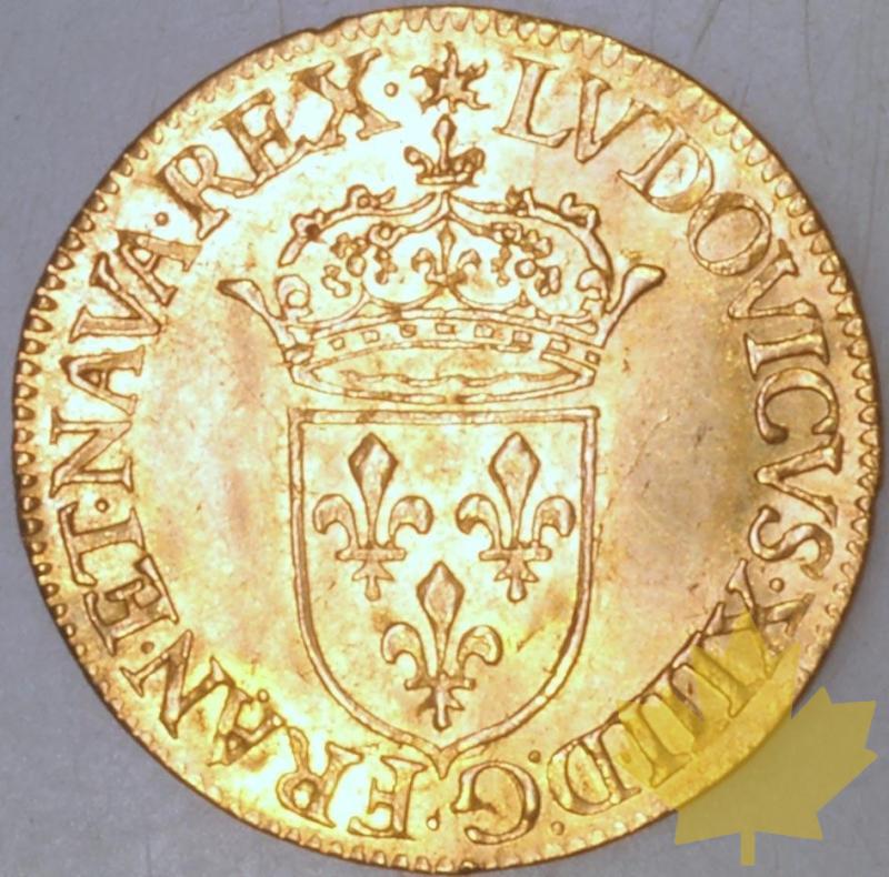 FRANCE-1624A-1/2 Ecu or  G. 53  SUP-Louis XIII - 1332341099-53A_1624A_sup_6950.jpg