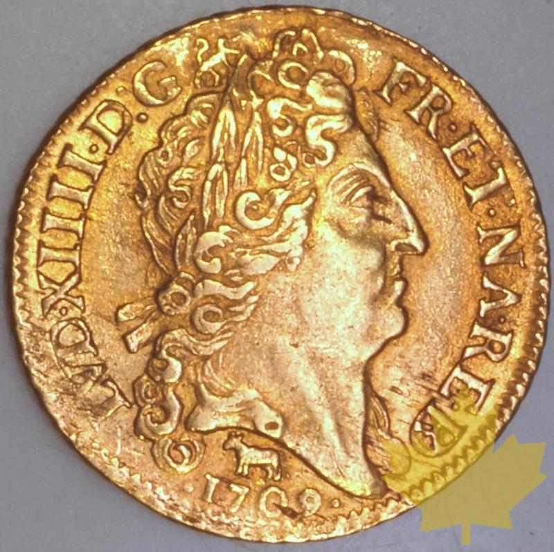 FRANCE-1709 Pau-Louis or  G. 256a TTBSUP-Louis XIV - 1332414112-256aB_1709_TTBSUP_3950.jpg