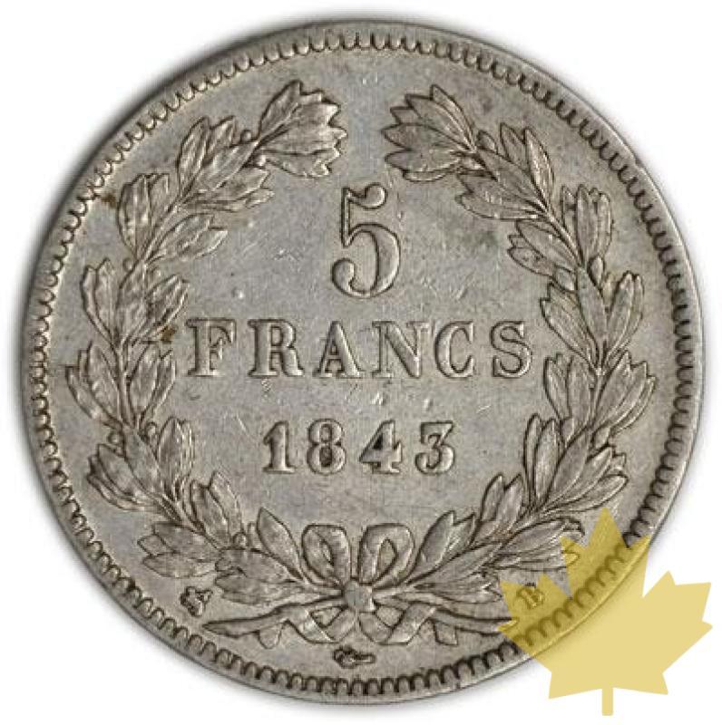 FRANCE-1843B-5 Francs Louis-Philippe  G. 678   TTB+ - 1334653247-2.jpg