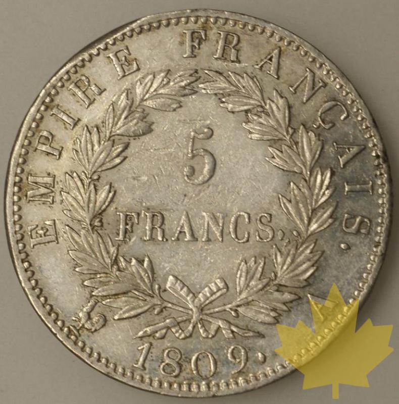 FRANCE-1809A-5 Francs tête laurée EMPIRE TTB+ - 1336406689-2.jpg