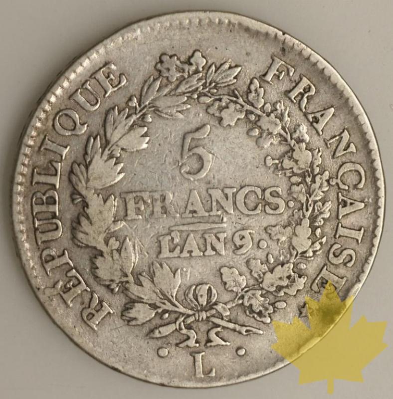 FRANCE-1800-5 Francs An 9L  (9/6) Union et Force  TBTTB - 1336407113-2.jpg