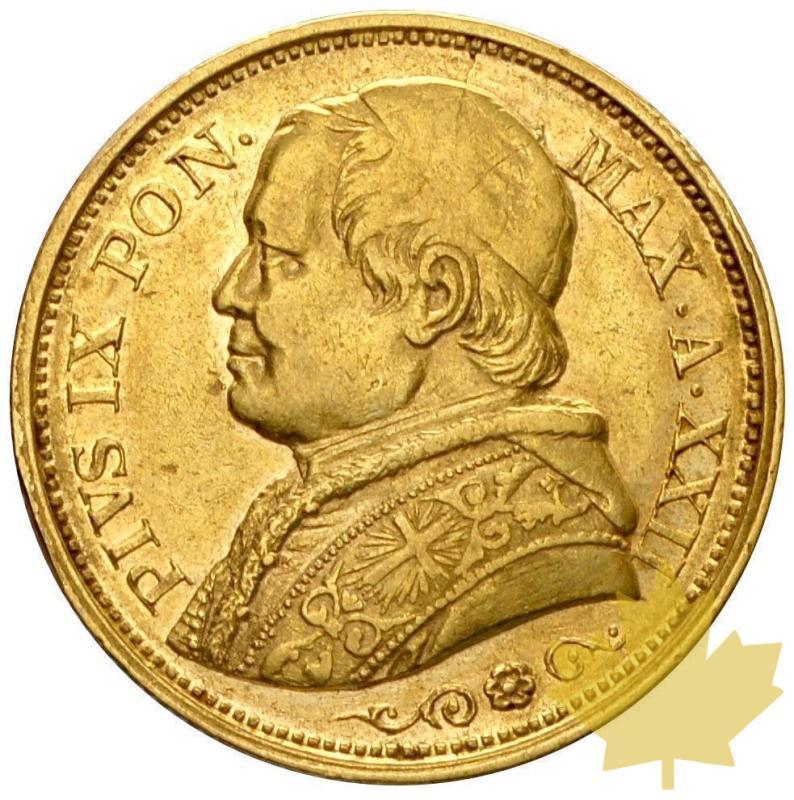 VATICAN-1868R-20 LIRE AN XXII-PIE IX-TTB-SUP - 14-agosto-2013-1.JPG