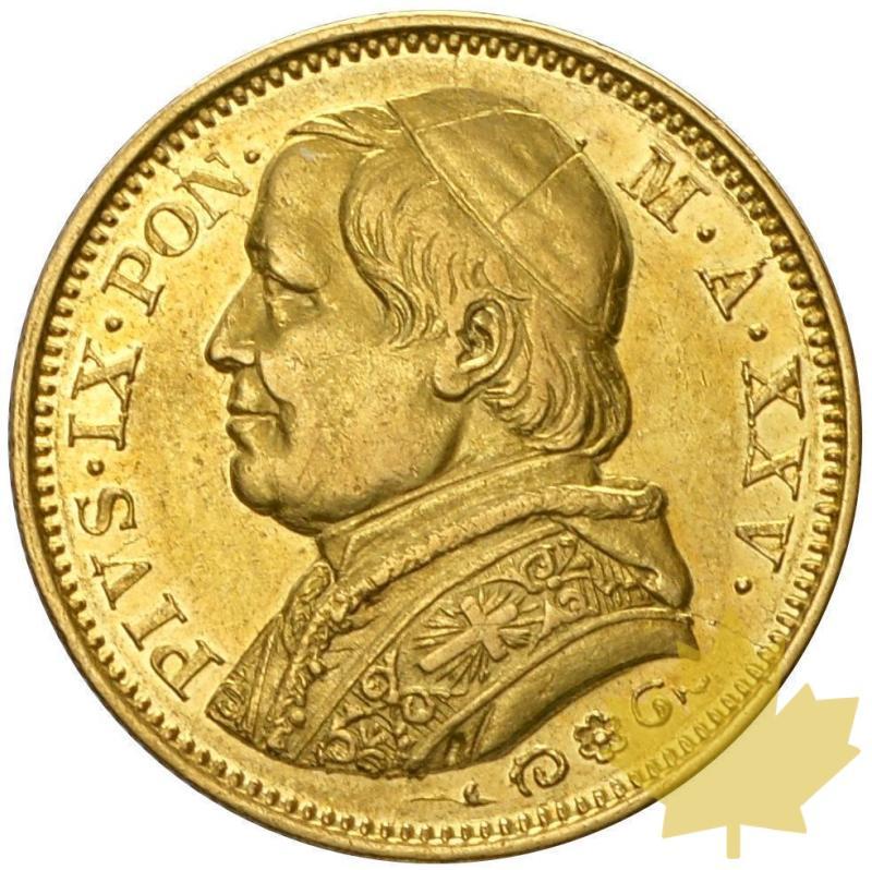 VATICAN-1870R-20 LIRE AN XXV-PIE IX-SUP+ - 14-agosto-2013-35.JPG