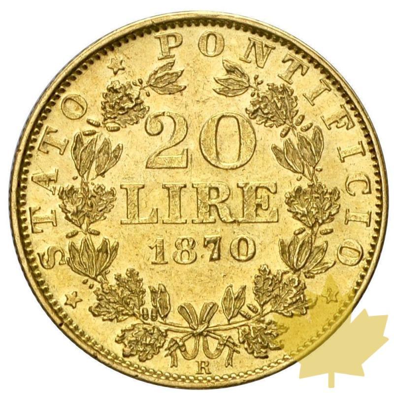 VATICAN-1870R-20 LIRE AN XXV-PIE IX-SUP+ - 14-agosto-2013-36.JPG