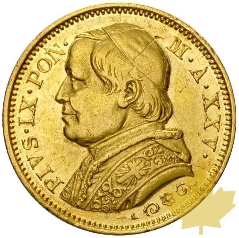VATICAN-1870R-20 LIRE AN XXV-PIE IX-TTB-SUP - 14-agosto-2013-37.JPG