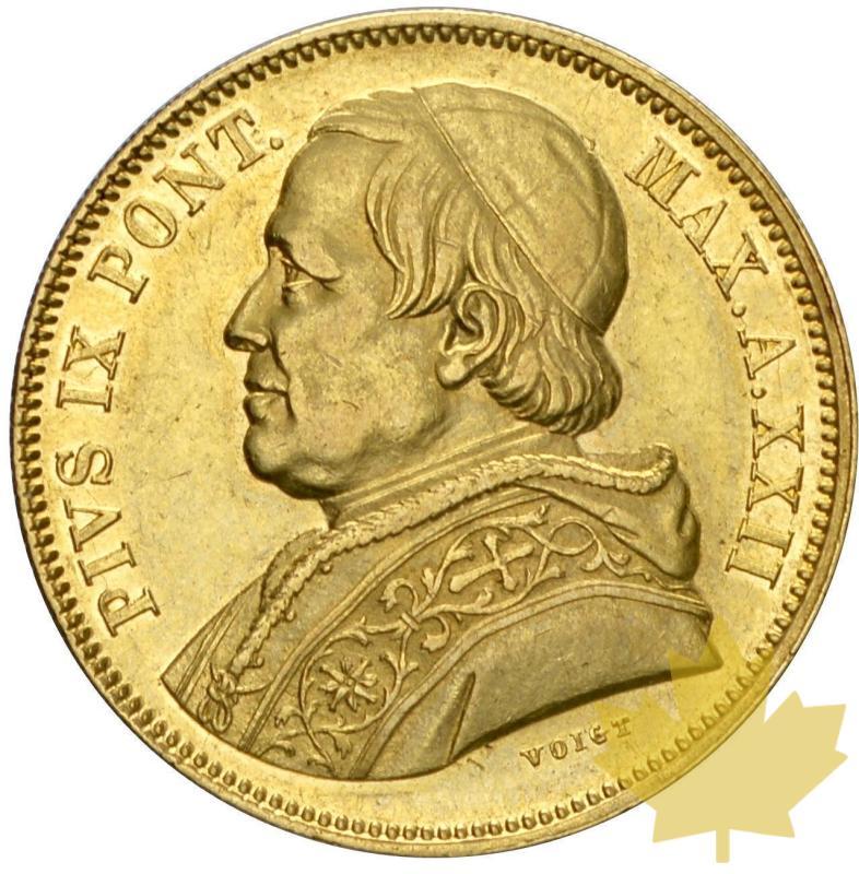 VATICAN-1868R-50 LIRE AN XXII-PIE IX-SUP-FDC - 14-agosto-2013-41.JPG