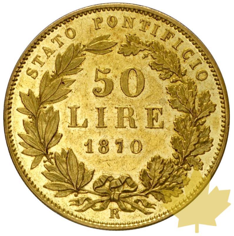 VATICAN-1870R-50 LIRE AN XXIV-PIE IX-prFDC - 14-agosto-2013-44.JPG