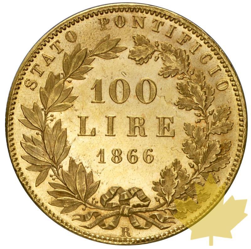 VATICAN-1866R-100 LIRE AN XXI-PIE IX-pr SUP - 14-agosto-2013-48.JPG