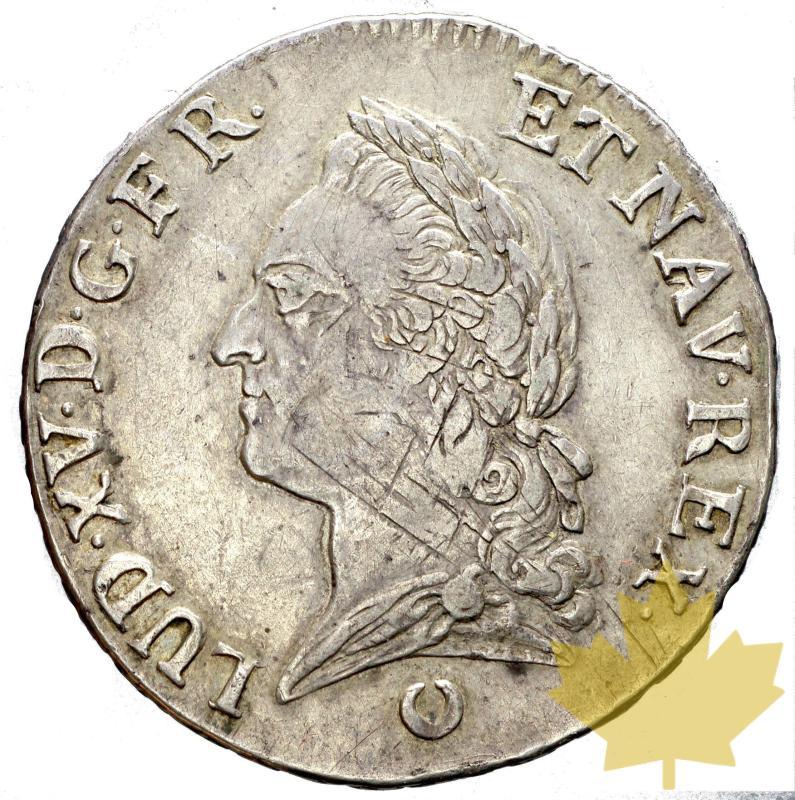 FRANCE-1771AA-ECU LOUIS XV-VIEILLE TETE-TB-TTB - 16-gennaio-2014-17.jpg