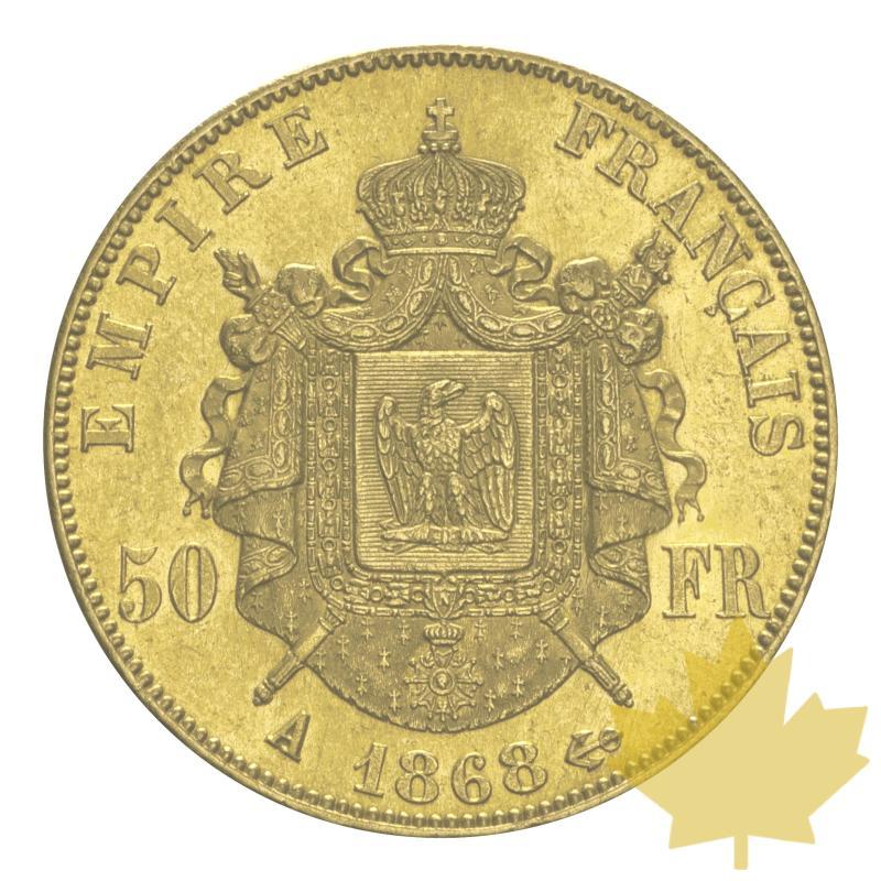 FRANCE-1868 A-50 FRANCS-NAPOLEON III-SUP-FDC - 20140715093930_100FRANCS-1868b-10juil.JPG