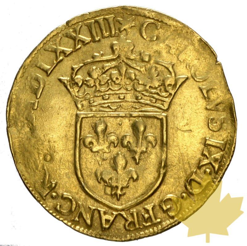 FRANCE-1561-1574-CHARLES IX-ECU OR-TTB - 20140901152154_28-agosto-2014-063.jpg