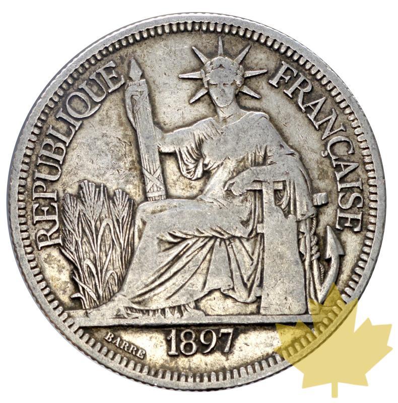 INDOCHINE-1897A-PIASTRE DE COMMERCE-TB-TTB - 20150414175547_indochine-piastre-03.jpg