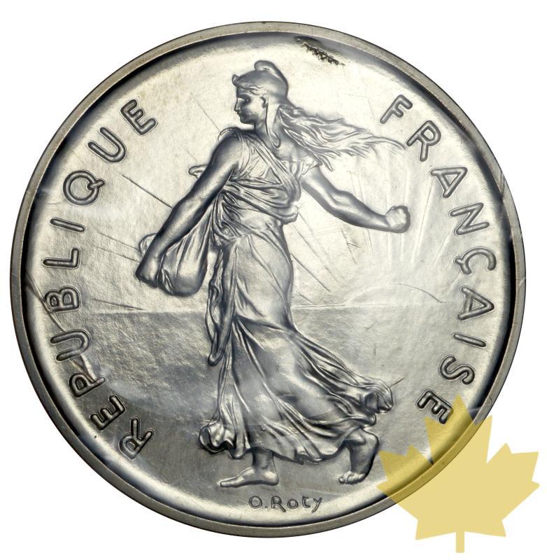 FRANCE-1979-5 FRANCS SEMEUSE-PIEFORT CU-NI-FDC - 20150601165722_5francs-piefort-1979-1.jpg