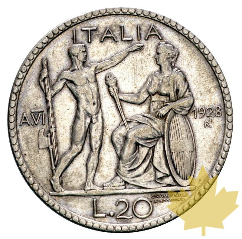 ITALIE-1928-20 Lire Vittorio Emanuele III-TTB+ - 20150618172251_lire-argento--006.jpg