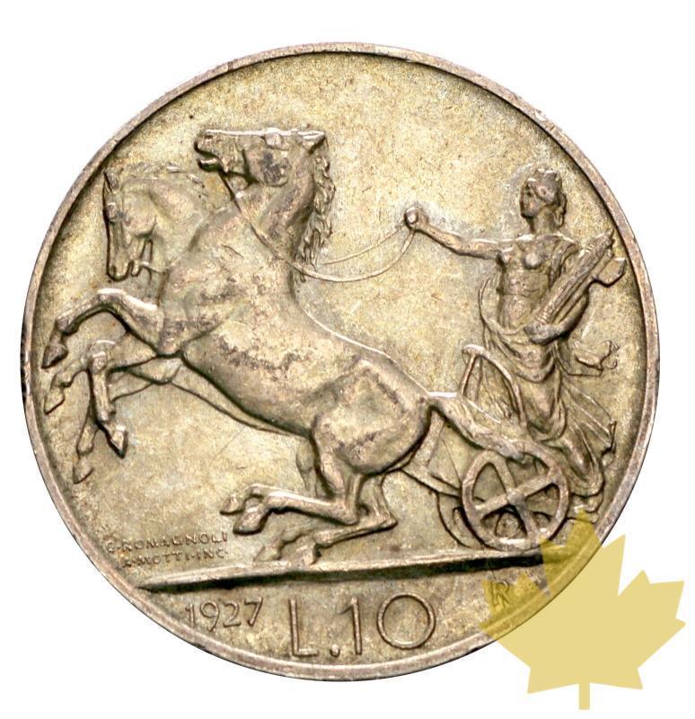 ITALIE-1927-10 Lire-Vittorio Emanuele III-ROME-SUP/FDC - 20150618172622_lire-argento--014.jpg