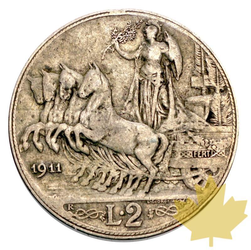 ITALIE-1911-2-Lire-Vittorio Emanuele III-ROMA-TB - 20150618173618_lire-argento--034.jpg