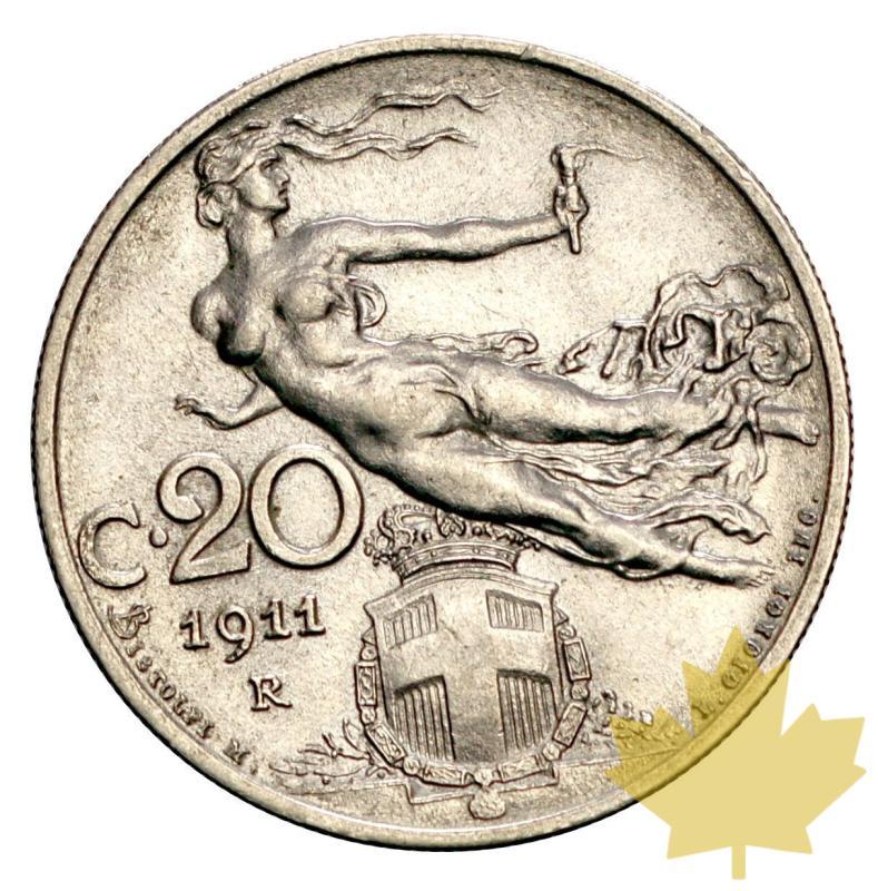 ITALIE-1911-20 Cent-VITTORIO EMANUELE III-SUP/FDC - 20150618174123_lire-argento--050.jpg