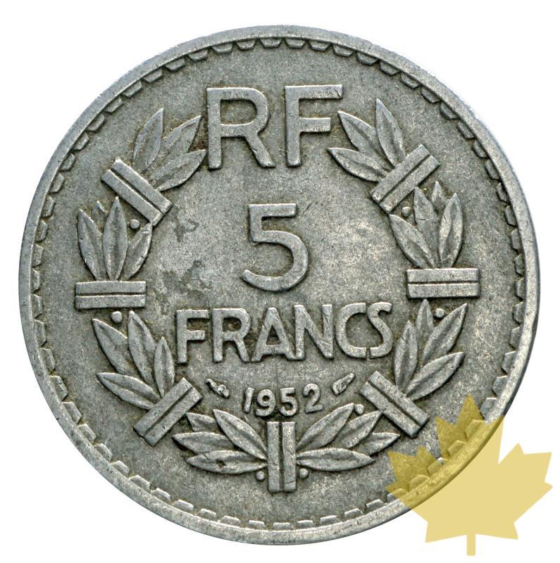 FRANCE-1952-5 FRANCS LAVRILLIER-TTB - 20150721100930_5FR-LAVRILLIER-1952-2.JPG