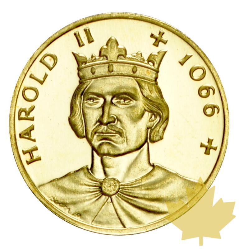 GRANDE BRETAGNE-MÉDAILLE-OR-FDC-HAROLD II - 20151009142755_uk-medal-gold-9.JPG