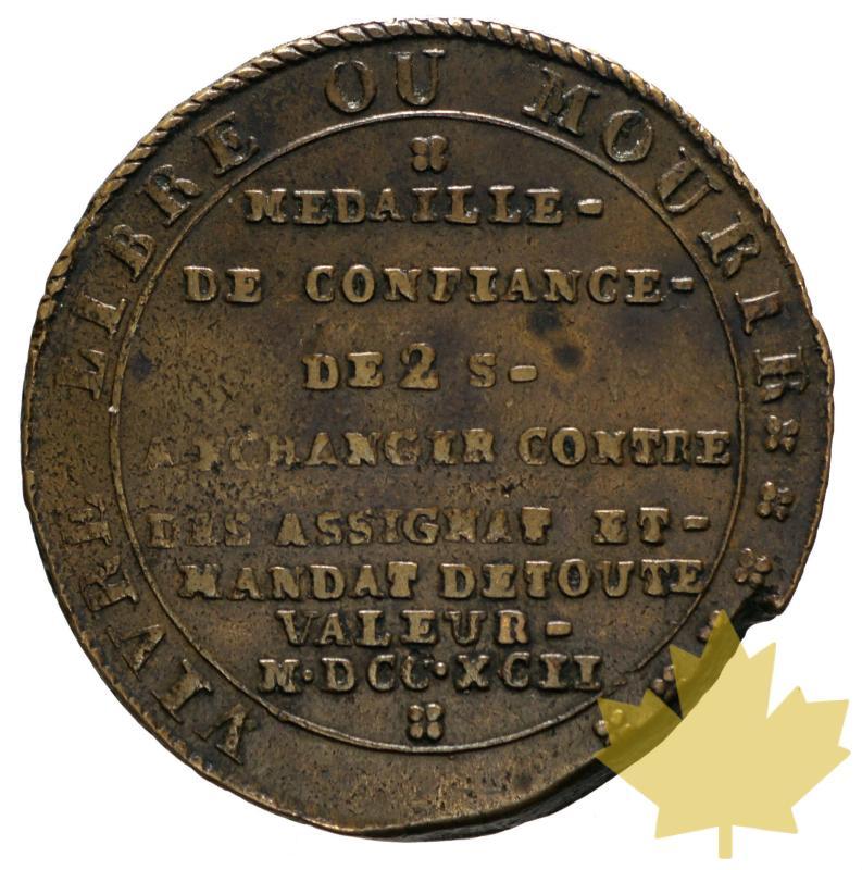 FRANCE-1792-2 Sols de Clémanson au faisceau-TTB - 20151020094644_1792-2sols-de-clemanson-2.JPG