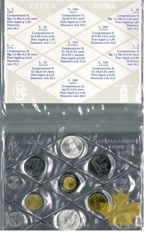 ITALIE-1989-SERIE LIRE-CAMPANELLA-FDC - 20151102114608_italie-1989-serie-lire.jpg
