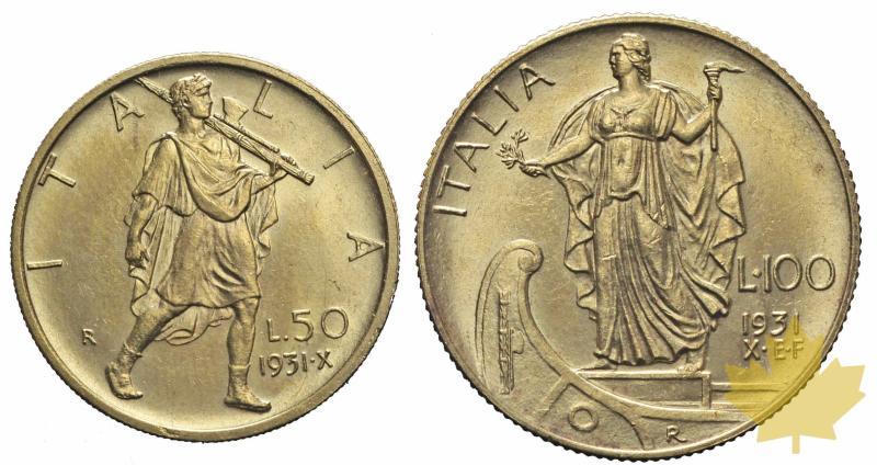 ITALIE-1931 AN X-100 ET 50 LIRE-VITTORIO EMANUELE III-prFDC - 20151209124527_1931-50-100lire-2.jpg