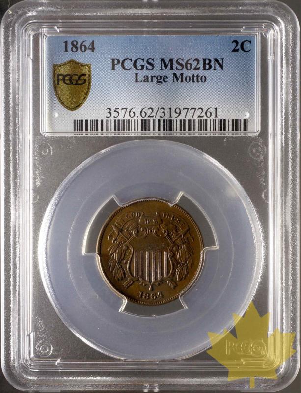 ETATS UNIS-1864-2 CENTS-LARGE MOTTO-PCGS MS62-FDC - 20160108113158_usa-1864-2cents-1.jpeg
