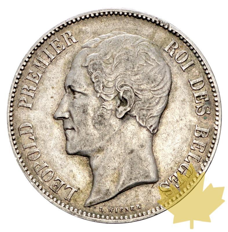 BELGIQUE-1858-5 FRANCS-LEOPOLD Ier-TTB - 20160114110119_belgique-1858-5fr-ttb-1.JPG