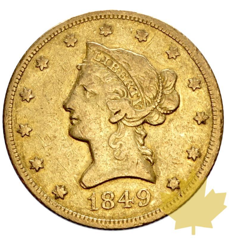 ETATS UNIS-1849-10 DOLLARS-TTB - 20160115141532_1849-10DOLLARS-TTB-1.JPG