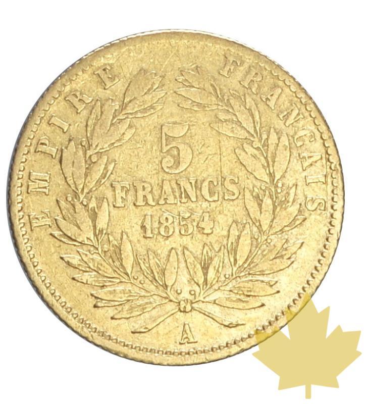FRANCE-1854-5 FRANCS-PETIT MODULE-TRANCHE LISSE-TB - 20160128153114_5francs-1854-lisse-tb-ttb-2.JPG
