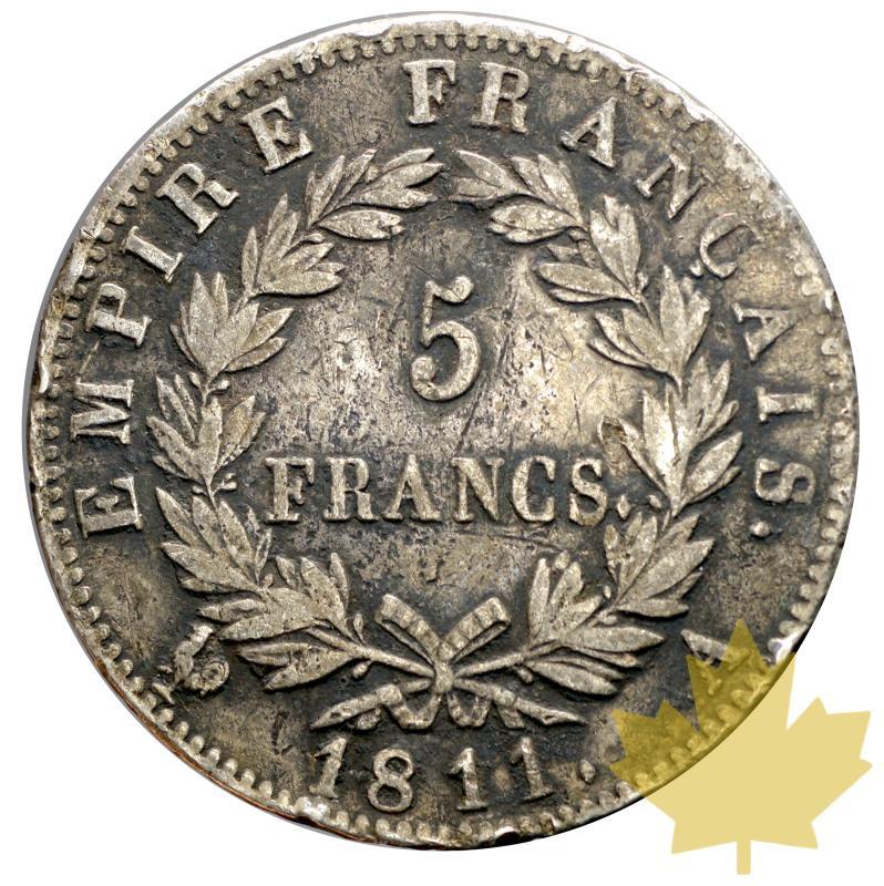 FRANCE-1811A-5 FRANCS-NAPOLÉON EMPEREUR-TTB - 20160129120102_france-1811a-5francs-ttb-2.JPG