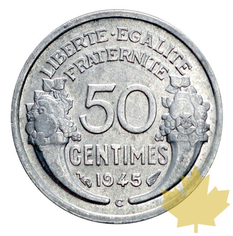 FRANCE-1945C-50 CENTIMES-GOUVERNEMEN PROVISOIRE-prFDC - 20160201164231_france-1945c-50cent-fdc-2.JPG