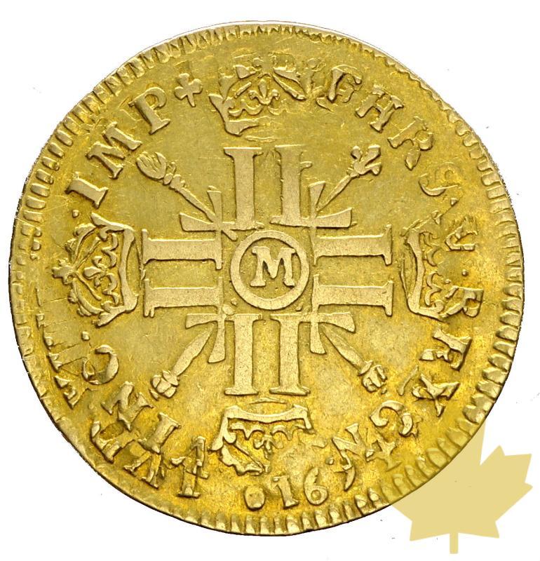 FRANCE-1702H-LOUIS D'OR AUX 8 L ET AUX INSIGNES-LOUIS XIV-prTTB - 20160304140641_1702h-louis-or-ttb-2.JPG